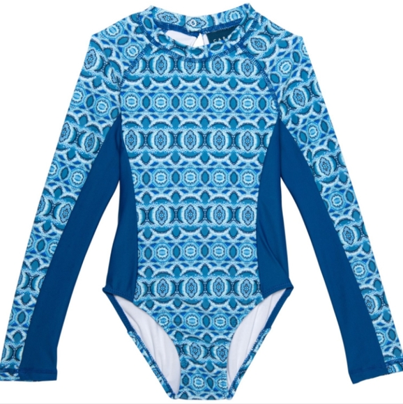 Cabana Life Other - Cabana Life Little Girls Geo Uni Suit - UPF 50+, Long Sleeve [4]